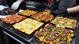 So many pizza ingredients! Popular American Style Pizza - BEST 3 / korean street food