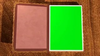 Green Screen Effect Animated Book Opening