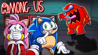 😨 HIDE FOR YOUR LIFE!! - Sonic & Amy AMONG US with FANS!