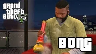 Grand Theft Auto 5 FRANKLIN HITS THE BONG [HD]