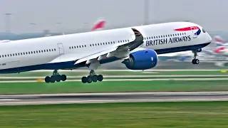 Heathrow Heavies - Close Up RWY09R Arrivals & Departures | 29/11/20 PART 2