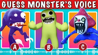 Guess the MONSTER'S VOICE #56 | GARTEN OF BANBAN 5  | KICKSTER, WILLY CLOWN, SKIBIDI, RIOT OF WILLY