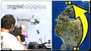 Crossing GTA V Map on FOOT With MAX WANTED LEVEL? ( DarkViperAU Challenge)