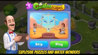 Explosive Puzzles and Water Wonders: Austin’s Triumph in Gardenscapes!” 💣💦