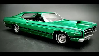 1969 Ford Galaxie Hardtop 428 1/25 Scale Model Kit Build How To Assemble Paint Decal Future Polish