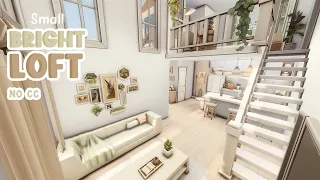 Small Bright Loft 🌿 Sims 4 Speed Build