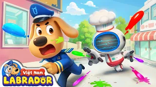 🤖 Labrador chiến đấu với robot 💥 An toàn khi gặp sự cố điện 👮 Cảnh sát trưởng Labrador Vietnam 🚔