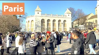 Paris France, Valentine's day walk - Montmartre Paris - 4K HDR 60 fps