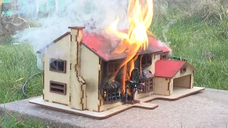 Dolly House Catches Fire & Burns Down