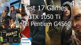 Can a GTX 1050 Ti & Intel Pentium G4560 handle 4K ? 17 Tested Games