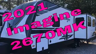 NEW Updated 2021 GRAND DESIGN IMAGINE 2670MK Travel Trailer Dodd RV Show Tour Island Kitchen 2021.5