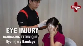 Eye Injury Bandage | Singapore Emergency Responder Academy, First Aid and CPR Training
