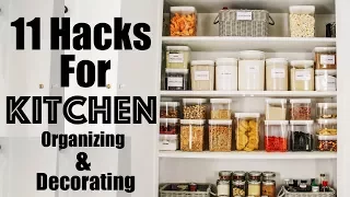 ORGANIZE: 11 HACKS to Decorating and Organizing a SMALL Kitchen | Making the Most of Our Small Space