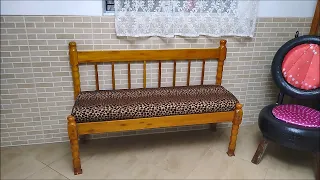 SMARTE IDEIA COM CABECEIRA DE CAMA QUEBRADA, usando DOBRADIÇAS