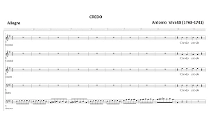 Antonio Vivaldi   Credo  Opera  591