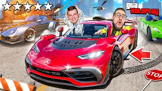 УЙТИ ОТ ТАКОЙ ПОГОНИ НЕВОЗМОЖНО! ВЕСЬ СЕРВЕР ИЩЕТ НАС! ДОГОНИ AMG ONE И ВЫИГРАЙ 400.000$! (GTA 5 RP)