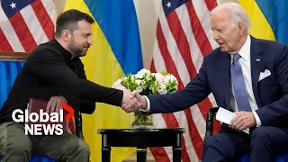 "Not going to walk away": Biden apologizes to Zelenskyy for delay of weapon packages to Ukraine