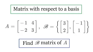 Matrix with respect to a basis
