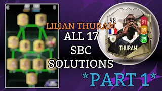 Lilian Thuram || ALL 17 SBC SOLUTIONS *PART 1* || 98 PRIME MADFUT ICON!! || Madfut 23