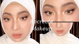 recreate makeup look ala Tasya Farasya💄👀 makeup look jambak 😃🤍