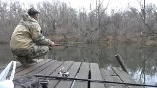 Осенняя рыбалка на поплавок в ноябре на реке.Ловля щуки на живца в ноябре!