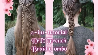 2-in-1-tutorial | How to: (DIY) French Braid Combo | Yiyayellow Hairstyles