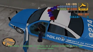 GTA 3: POLICE CAR MOD - Gameplay (HD Windows 10) Vigilante: Eliminate The Criminal Threat