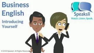 Business English | Introducing Yourself | Speaksli