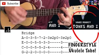 DANCE MONKEY (Tones and I) FINGERSTYLE Ukulele TUTORIAL