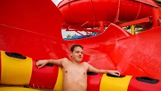 LEGOLAND Dubai - Red Rush [NEW] GIANT Rafting Waterslide Onride POV