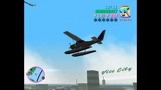 Flying the seaplane (skimmer) - GTA Vice City. Полет над Вайс Сити