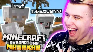 WOJNA NA STARCIE NOWEGO SEZONU... Minecraft Kwadratowa Masakra #1