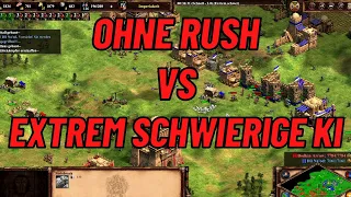 Ohne Rush gegen Extrem schwierige KI gewinnen 2022 | Age of Empires 2 Definitive Edition