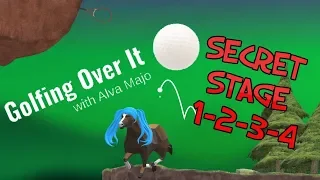 Golfing Over It - Stage 1 - 2 - 3 - 4 Secrets walkthrough