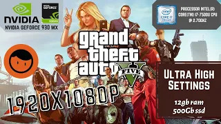 Grand Theft Auto V (Nvidia GeForce 930MX | RAM 12GB | Intel® Core™ i7 7500U Processor) Gameplay 2020
