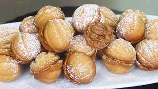 How to Make NUT COOKIES Without a Mold. Tasty Cookie Recipe with Walnut and Boiled Condensed Milk