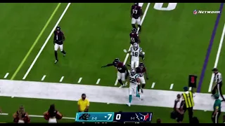 Christian McCaffrey Scary Hamstring Injury (Out for Game) | Panthers vs Texans 2021