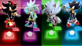 Shadow Vs Silver Sonic Vs Hyper Sonic Vs Dark Sonic - Tiles Hop EDM!!