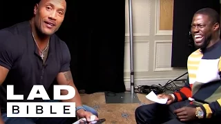 @LADbible: Roles Reversed -Dwayne The Rock Johnson Impersonates Kevin Hart