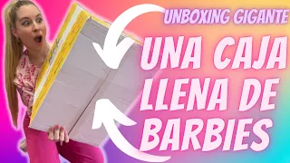 UNBOXING GIGANTE BARBIE | ABRIENDO CAJA DE BARBIES REGALO DE UNA SEGUIDORA 😱