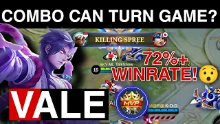 VALE IS THE PERFECT MAGE?? ONE COMBO CAN SAVE THE GAME - FULL GAMEPLAY ~ MLBB