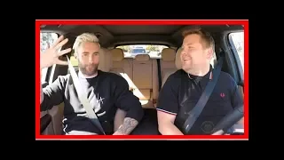 Adam Levine tuvo su Carpool Karaoke y no faltó nada, ¡hasta los detuvo la policía!