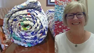 This woman is turning milk bags into mats for people in need