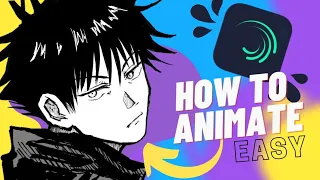 HOW TO ANIMATE MANGA PANELS:EASY with alight motion