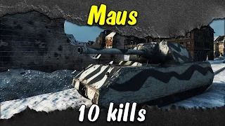 World of Tanks - Maus, Om Nom Nom | 9k damage and 10 kills