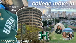 COLLEGE MOVE IN DAY | freshman year @ the university of Hawaii at Manoa!! (+ a dorm tour)