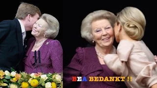 Troonsafstand-Abdicatie  Koningin Beatrix .