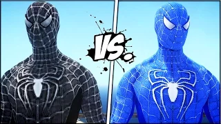 BLACK SPIDER-MAN VS THE AMAZING BLUE SPIDERMAN