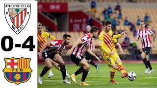 Athletic Club Bilbao vs Barcelona 0-4 Resumen Goles Final Copa Del Rey 2021