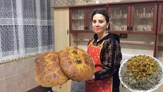 Buckwheat pilaf with chicken for Iftar I made bread with milk from our ancient sweets